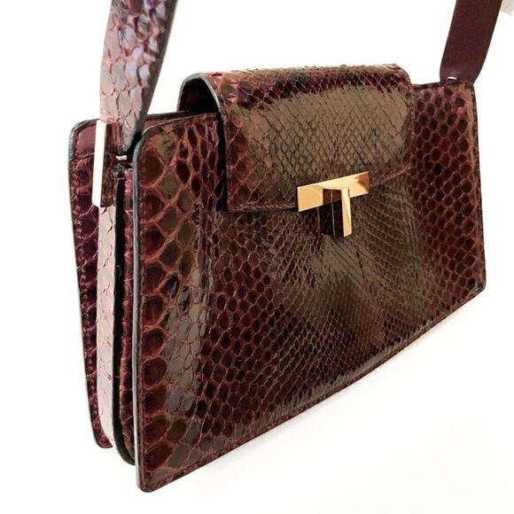 MAURO GOVERNO For SUAREZ NY Snakeskin Purple Bag - Picture 4 of 13